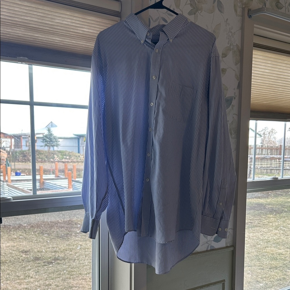 Classic Blue Striped Women’s Shirt